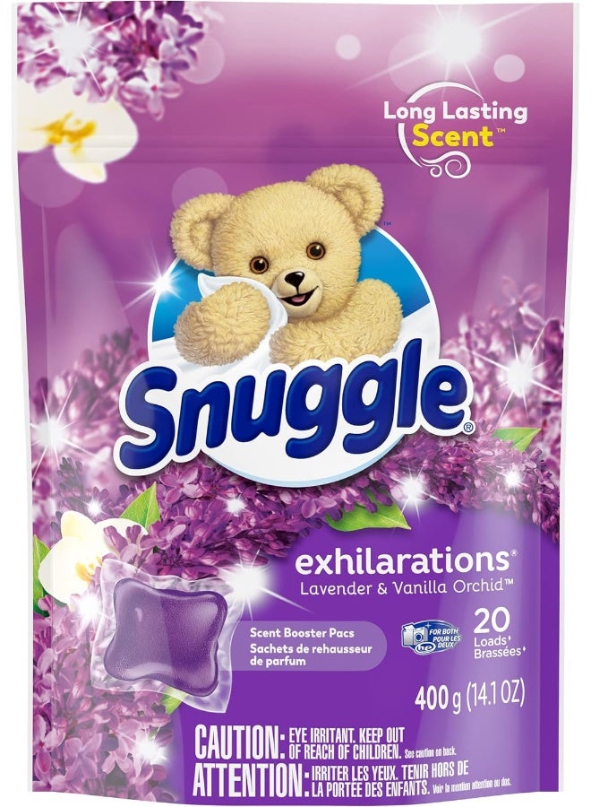 Snuggle Exhilarations in Wash Laundry Scent Booster Pacs, Lavender & Vanilla Orchid, 20 Count - Image 4